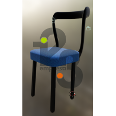 Blue chair for kitchen