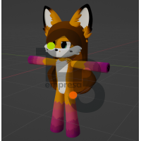 Furry Fox Female in blender