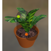 Low poly Plant in a pot