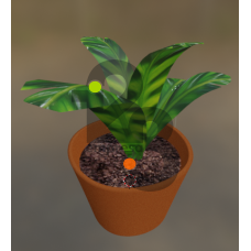 Low poly Plant in a pot