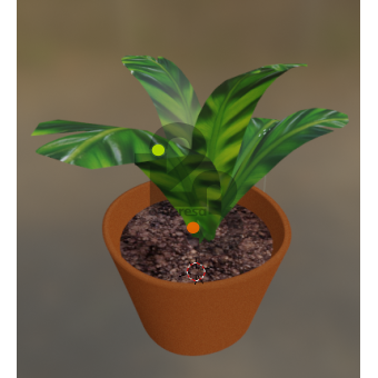 Low poly Plant in a pot